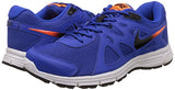Nike Men's Lyon Blue, Black, Total Orange and White Revolution 2 Msl Running Shoes - 7 UK/India (554954-409)
